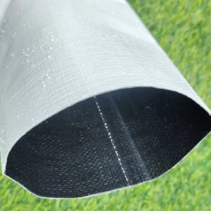 Double Layer PE Perforated Layflat Irrigation Hose White Outside Black Inside For Drip Irrigation System
