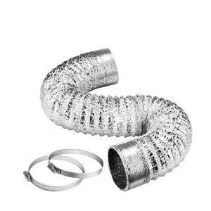 Double Sided Aluminum Foil Flexible Duct Hose for HVAC Ventilation Air Conditioning Exhaust Air Duct