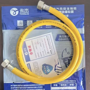 Double Spiral Corrugated Smooth Flexible Metal Gas Hose Universal Connector RJB B TY A 10*1000mm 1M 2M Natural Gas Water