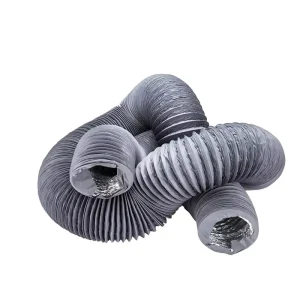 Double Thickened PVC Aluminum Foil Composite Ventilation Pipe 2”-20” Telescopic Hose for Fan Exhaust Plastic Tubes