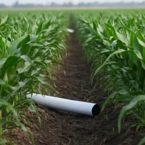 Double-color PE Lay Flat Agricultural Water Hose for Garden and Industrial Use Rolling Design 2”-4.5” 50/100m Length