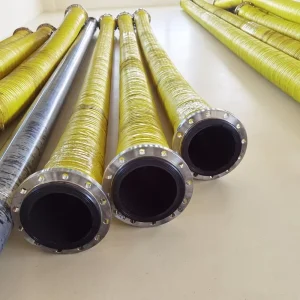 Dredging Hose Steel Ring Reinforced Wear Resistant Rubber Dredge Pipe for Port and River Silt Cleaning