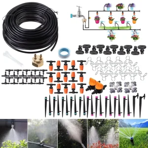 Drip Irrigation Accessories Filter Tape Connector Dripper Line Nipple 2000M PVC Dripper System Parts Complete Farm Drip