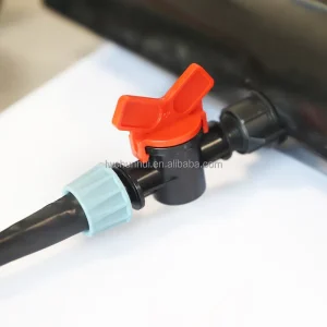 Drip Line Irrigation 16mm Drip Valve Hose Bypass Valve Drip Tape Connector for Agricultural Watering