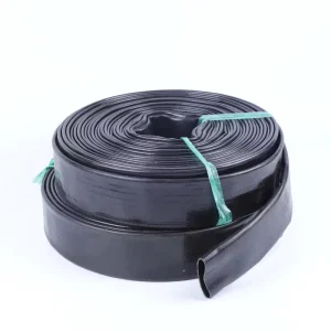 Durable 1 8 Inch Black PVC Moulded Lay Flat Water Hose ISO Certified 50m Custom Length Agricultural