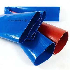 Durable 3″ 4″ PVC Lay Flat Hose Flexible Wear Resistant ISO Certified Water Hose for Irrigation Tunnel Mine Projects
