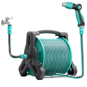 Durable ABS Plastic Portable Wall Mounted High Pressure Retractable Garden Hoses & Reels