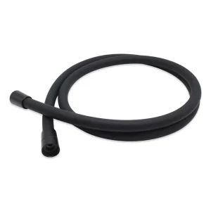 Durable Black Silicone Shower Hose Anti Twist Flexible Design Brassl Connectors Long Lasting Bathroom Use 3m Long
