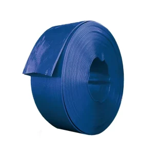 Durable Blue PVC Lay Flat Hose 3.5 Bar Backwash Irrigation Farming 1 16 Inch 1 Year Warranty