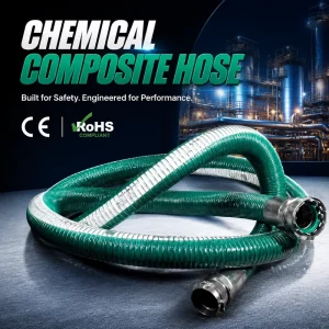 Durable Chemical Composite Hose Heavy Duty Chemical Transfer Hose for Oil Solvent Fuel Loading and Industrial Transport