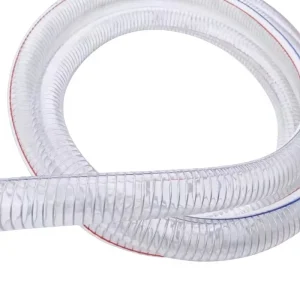Durable Clear High Pressure PVC Reinforced Steel Wire Hose for Agriculture Irrigation and Drainage