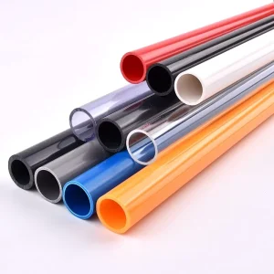 Durable Color PVC Rigid Pipe Custom Size Plastic Tube ISO9001 Certified for Water Supply and Industrial Use