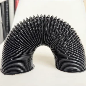 Durable Construction Black Telescoping Flexible Thickened PVC Stainless Steel Wire Ventilation Hose for Smoke Extraction