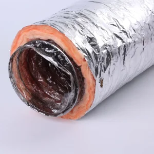 Durable Customized Length Aluminum R6 R8 HVAC System Flexible Duct Hose for Industrial Outdoor Use in Air Conditioning