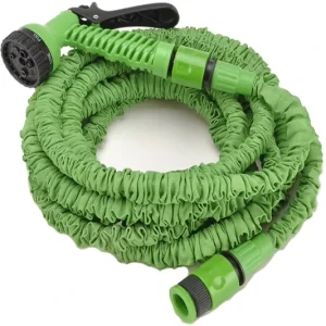 Durable Expandable 3/4” Diameter 2mm Thick Garden Hose with 400*800D Fabric Cover Lightweight for Lawn Watering and Car Washing