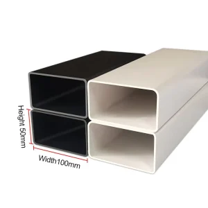 Durable Factory PVC Square Tube Custom Size Plastic Pipe ISO9001