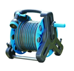 Durable Garden Hose Reel with 1/2” PVC Hose Fitting for Garden Watering