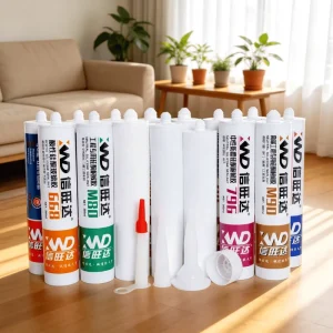 Durable HDPE Rubber Hose Empty Silicone Sealant Bottle Plastic Silicone Sealant Tube for Adhesive and Sealant Packaging