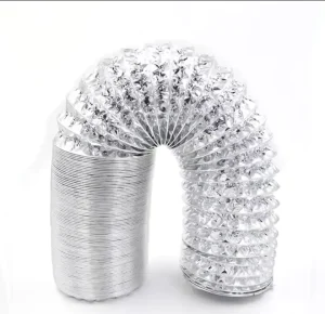 Durable Heat Resistant Aluminum Foil Ventilation Hose for AC HVAC Duct Kitchen Exhaust & Industrial Ventilation Systems