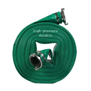 Durable High Pressure 5 Inch PVC Irrigation Layflat Hose Heavy Duty PVC Layflat Water Discharge Hose