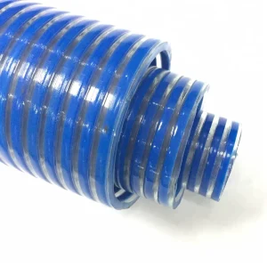 Durable High Pressure PVC Suction Hose 8-10 Inch Flat Corrugated Flexible for Industrial Water Pump Use