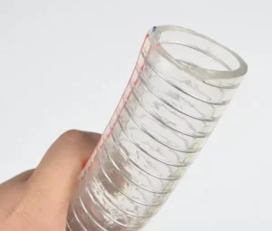 Durable PVC Steel Wire Reinforced Hose 3/4″ ID Weather Resistant High Pressure 300 PSI for Water Air Transfer