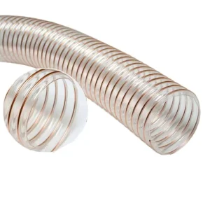 Dust Collection PU Suction Hose Spiral Clear Reinforced PU Duct Air Hose