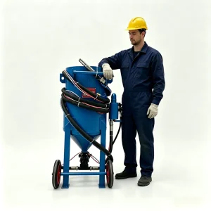 Dustless Any Color Wet Sand Vapour No Pollution Blasting Mobile Sandblasting Machine