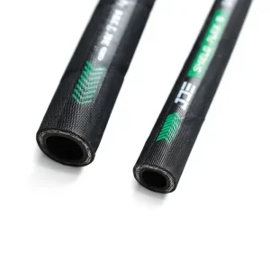 EN 853 SAE Certified CE ROHS High Strength Copper Plated Steel Wire Braided High Pressure Hydraulic Hoses 40C to +100C