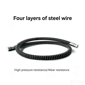 EN 856 4SP Hydraulic Hose 3 8 5 8 1 1 2″ 6452 PSI High Pressure Flexible Steel Wire Spiral Rubber Oil Hose Pipe