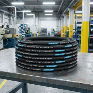 EN 857 1SC 2SC High Pressure Wire Braided Hydraulic Hose Rubber Hose