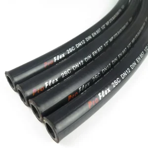 EN 857 2SC High Pressure Flexible Soft Hydraulic Rubber Hose 10mm 3/8 Inch