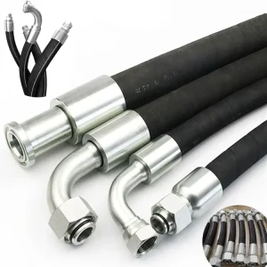 EN853 2SN 2ST Wire Flexible Braid Steel Hydraulic Reinforced Air Rubber Hose with Spare Parts