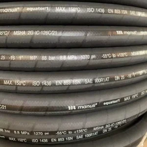 EN853 2SN SAE 100 R2AT/2SN Hose Oil Air Water Hydraulic Hose 1/4-6 Inch in Stock