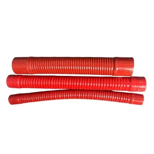 EPDM Rubber Hose Braided Reinforced Corrugated Flexible Concrete Pump Hose with Cutting and Welding Services by Qianheng