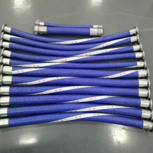 ETFE Composite Hose for Chemical Solvent and Oxidizing Liquid with Guillemin Coupling and Flange Adapter