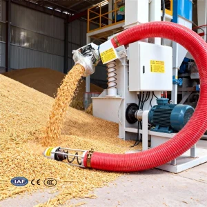 EU Safety Standards Adjustable Grain Suction Machine Engine Flexible Hose Pipe Auger Screw Conveyor for Rice Husk Maize Rice