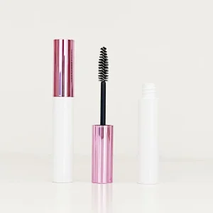 Eco Friendly Round Plastic Mascara Tube 8ml Empty Eyelash Container Refillable Cosmetic Packaging Custom Logo