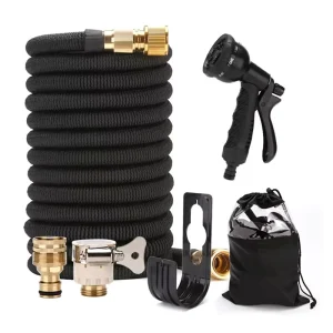 Eco Friendly Rubber China Watering Magic 2 Layers 25 50 75 100 Feet Expandable High Pressure Anti Corrosion Snake Garden Hose