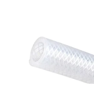 Eco friendly Food Grade Braid Silicone Braided Hose Smooth Water Resistant Inner Diameter 25mm Wall Thickness 2mm