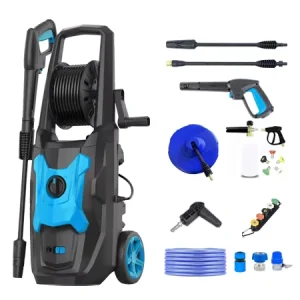 Electric 2200W High Pressure Rotary Washer 16Mpa Car Cleaning Device Professional Strong Wash Machine Jet Metal Coil