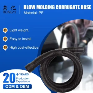 Electric Household Vacuum Cleaner Hose Industrial Extension Custom Blow Molding Corrugated Lightweight High Cost effective for