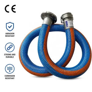 Electric Steel Wire Reinforced Rubber PVC Coated Flexible Chemical Hose Suitable for Oil Transportation