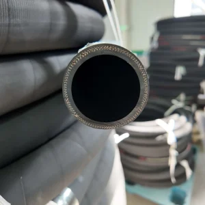 Emergency Sandblasting Hose 38mm Diameter 5mm Wall Thickness Lightweight Flexible CPE Rubber Fiber Braid Reinforcement