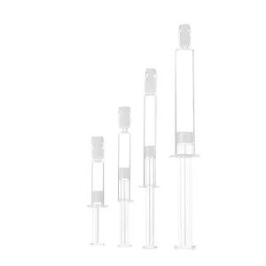 Empty 1ml 2ml 3ml 5ml 10ml Clear Plastic Cosmetic Needle Syringe Bottle Water Light Needle Tube