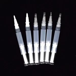 Empty 2ml 3ml 5ml Cuticle Oil Pen Cosmetic Lip Gloss Twist with Brush Screen Printing Plastic Screw Cap