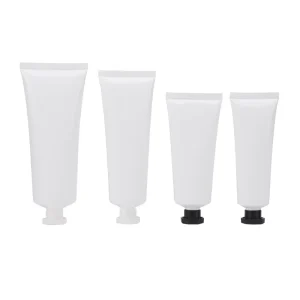 Empty 30ml 50ml 60ml 80ml 100ml White Plastic Cosmetic Squeeze Tube with Screw Cap Lid for Face Mask