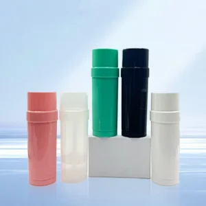 Empty 60g Black PP Deodorant Tube Deodorant Sticks Tube Round Plastic 2oz Refillable White clear Tube Deodorant Container