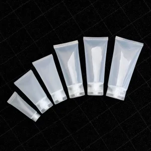 Empty Bio plastic Tubes EU Food Grade Customize PE Cosmetic Tubes for BB Cream Face Cleanser Transparent Squeeze Soft Tube