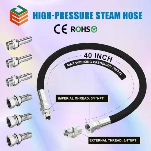 En 853 2sn Dn 1/4″,3/8″,1/2″,3/4″ Sae100 R2at Steam oil Compressor Hydraulic Hoses Pipe